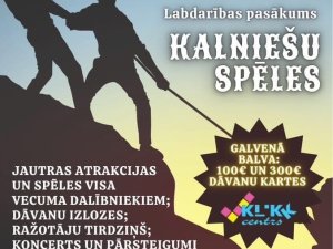 Norisināsies tradicionālais labdarības pasākums “Kalniešu spēles”