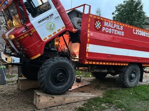 Mālpilī jau mēnesi darbojas brīvprātīgo ugunsdzēsēju postenis 