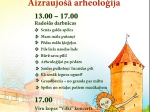 Radošās darbnīcas bērniem “Aizraujošā arheoloģija” Turaidas pilī