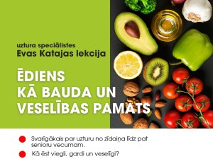 Biedrība  “Mālpils tautskola”  aicina uz lekciju par veselīgu uzturu