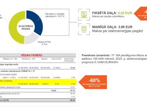 Par elektrības sadales tarifu samazinājumu mājsaimniecībām
