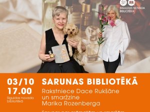 Sarunas bibliotēkā par grāmatām, smaržām un stāstu 