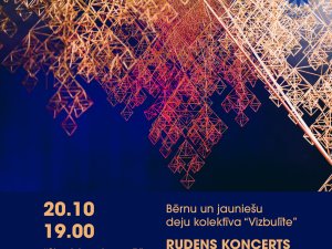 Aicina uz bērnu un jauniešu deju kolektīva “Vizbulīte” rudens koncertu