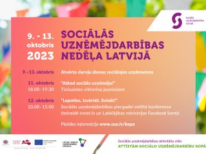 Notiks atvērto durvju dienas sociālajos uzņēmumos