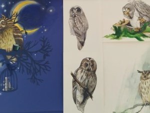 Bērnu grāmatas ilustratores Agijas Stakas izstāde “Putni’’