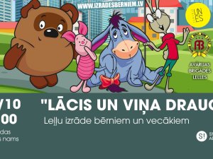 Leļļu izrāde bērniem “Lācis un viņa draugi”