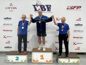 Novadniekiem panākumi Baltijas čempionātā badmintonā senioriem