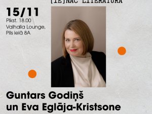 “[Ie]nāc literatūrā” saruna notiks kopā ar literatūrzinātnieci Evu Eglāju-Kristsoni