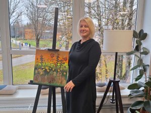 Aicina uz Valdas Kauliņas floristikas gleznu izstādi 