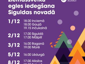 Ziemassvētku egles iedegšanas pasākumi