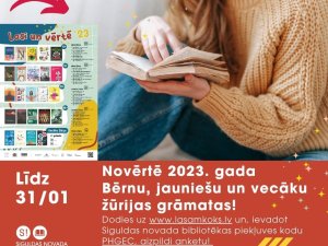 Aicina “Bērnu, jauniešu un vecāku žūrijas” dalībniekus novērtēt grāmatas