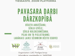 Tiešsaistes seminārā stāstīs par pavasara darbiem dārzkopībā