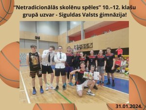 Siguldas jaunieši piedalās netradicionālās skolēnu sporta spēlēs