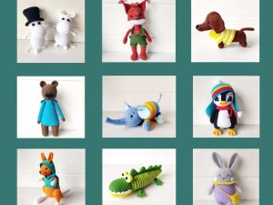 Siguldas novada bibliotēkā februārī skatāma tamborētu rotaļlietu izstāde