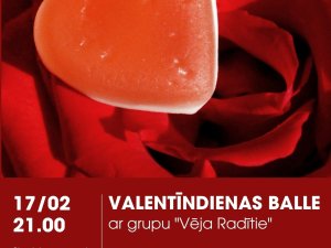 Siguldas pagasta Kultūras namā notiks Valentīndienas balle