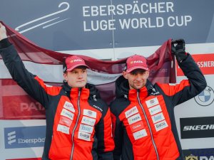 Novada kamaniņu braucēji mājas trasē uzrāda pārliecinošus rezultātus