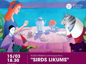 Inčukalnā izrādīs animācijas filmu “Sirds likums”