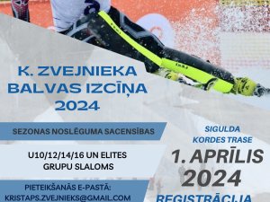 1. aprīlī notiks sezonas noslēdzošās slēpošanas sacensības