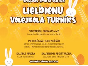 Aicina pieteikties “Lieldienu volejbola turnīram” Siguldā