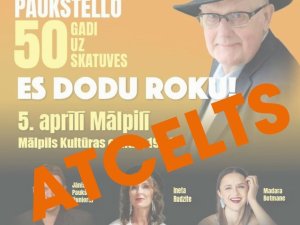 Atcelts 5. aprīlī plānotais Jāņa Paukštello koncerts Mālpilī