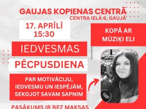 Gaujas Kopienas centrā norisināsies iedvesmas pēcpusdiena jauniešiem