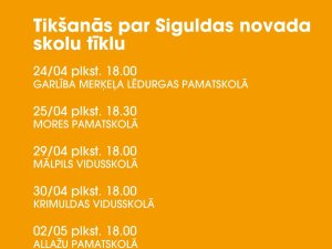 Iedzīvotājus un pedagogus aicina uz tikšanos par skolu tīkla attīstību novadā