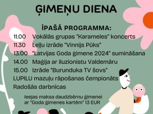 1. maijā svinēs Daudzbērnu ģimeņu dienu