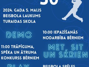 Interesenti aicināti uz beisbola aktivitāšu pasākumu