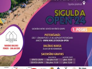 Jau devīto sezonu norisināsies pludmales volejbola sacensības “Sigulda Open”