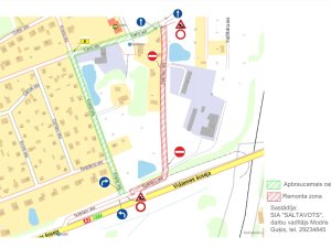 No 12. līdz 14. jūnijam remontdarbu dēļ slēgs satiksmi Noliktavu ielā
