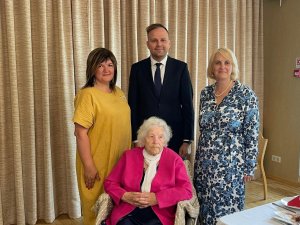 Siguldas novada pašvaldība sveic novadnieci Liliju Migliņu 101 gada jubilejā