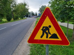 Ceļu remontdarbi Vidzemes šosejas un Rūdolfa Blaumaņa krustojumā