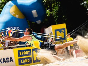 Volejbolistiem sudraba medaļas turnīrā Beļģijā