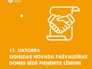 17. oktobra domes sēdē pieņemtie lēmumi